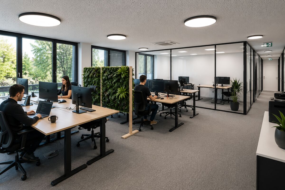 Open Space Coworking bei FlexOffice Wemperhardt